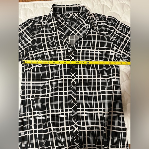 Susan Graver Weekend Petite Plaid Woven Tunic Shirt - Size XXS - Picture 8 of 10
